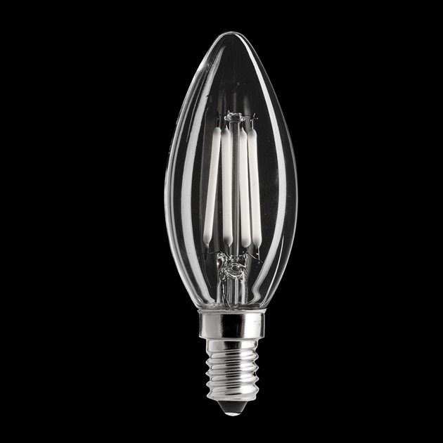 UNI-WHITE kronljus klar E14 5W 2700K dimbar